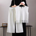 Girls Summer Vest and Wide-Leg Pants Set